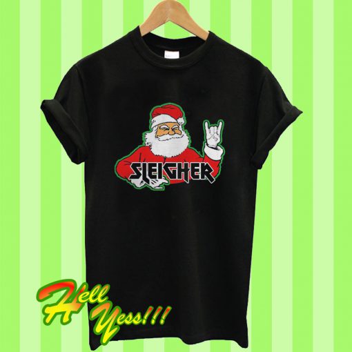 Sleigher Metal Santa T Shirt