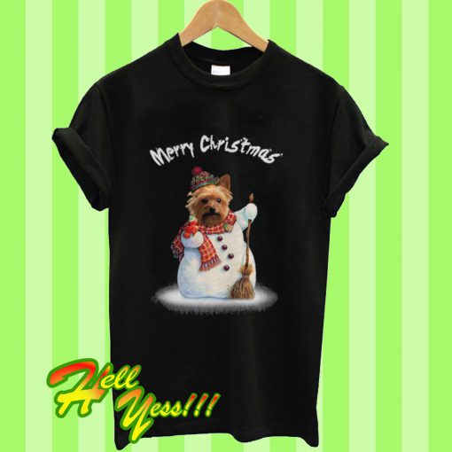 Yorkshire Terrier Mery Christmas T Shirt