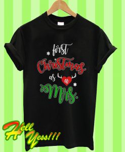 First Christmas As a Mrs Funny Gift T Shirt