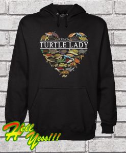 Crazy Turtle Lady Heart Hoodie
