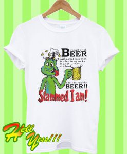 Slammed I Am I Would Drink Beer With a Goat On a Boat T Shirt