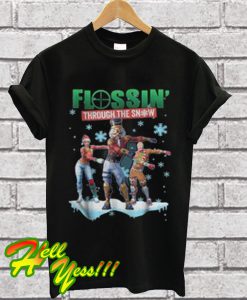 Fortnite Flossin Through The Snow T Shirt