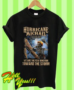 Electrician Climbing Man Hurricane Michael October 2018 Storm T Shirt