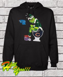 Grinch Shit On Minnesota Vikings Helmet With Cleveland Toilet Paper Hoodie