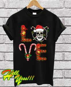 Skull Love Christmas T Shirt