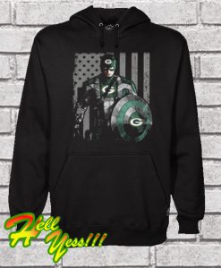 Captain America And Green Bay Packers Hoodie