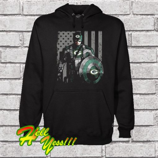 Captain America And Green Bay Packers Hoodie