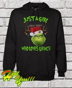 Just a Girl Who Loves Grinch Christmas Hoodie