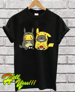 Pikachu X Totoro T Shirt