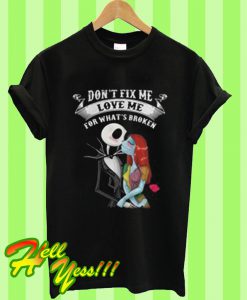 Jack Skellington And Sally Love Me Unisex Adult T Shirt