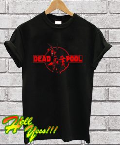 Stenciled Deadpool T Shirt