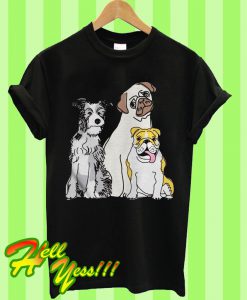 Three Dog Friends T Shirt