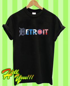 Detroit Pro Team Logos T Shirt