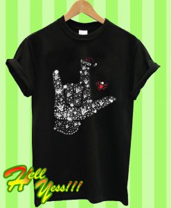 Metal Rhinestone Christmas T Shirt