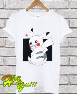 Pikachu Eating a Donut T Shirt