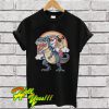 Pug And Unicorn Riding T-rex T Shirt