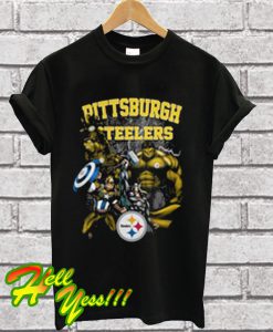 Pittsburgh Steelers All Marvel Avengers T Shirt