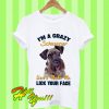 Schnauzer Lick Your Face Dog T Shirt
