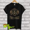 Retro Sunset Bear Free Hugs T Shirt