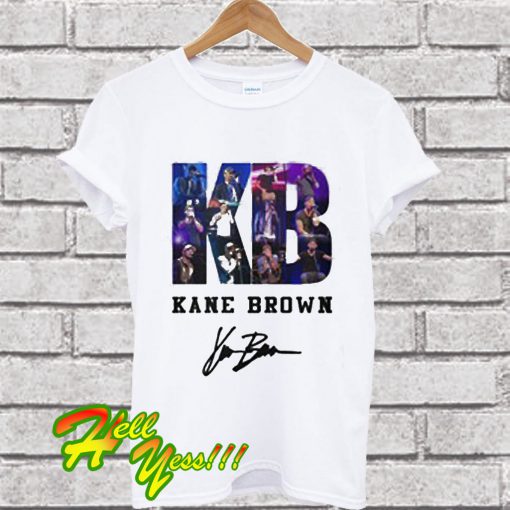 Top Kane Brown Signed Autograph T Shirt