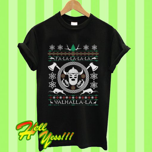Valhalla-la Viking Christmas T Shirt