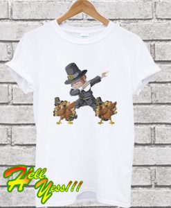 Thanksgiving Dabbing Boy Turkey T Shirt