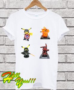 Pokemon Pikachu Super Heroes T Shirt