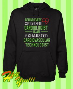 Cardiologist Is An Exhausted Cardiovascular Technologist Hoodie