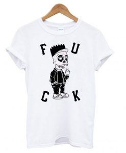 Cartoon Bart Simpson Fuck T Shirt