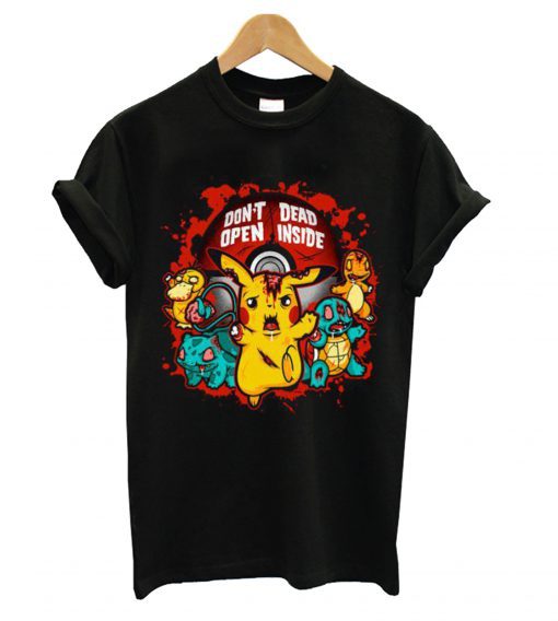 Don’t Open Dead Inside Pikachu Zombie Pokemon T Shirt