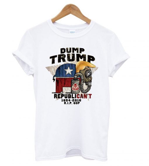 Dump Trump Republican’t Political Cartoon T Shirt