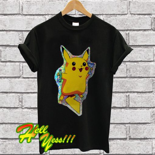 Cute Flashy Pikachu Pokemon T Shirt