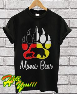 Bear paw Mama Bear T Shirt