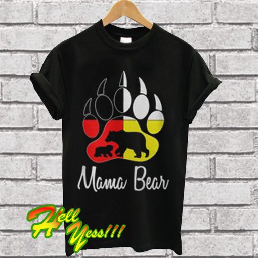 Bear paw Mama Bear T Shirt
