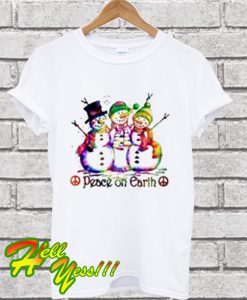 Snow Man Peace On Earth T Shirt