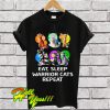 Eat sleep warrior cats repeat T Shirt