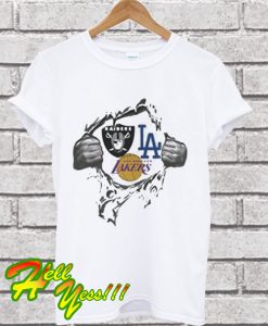 Raiders Los Angeles lakers T Shirt