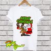 Santa And Reindeer Merry Christmas T Shirt