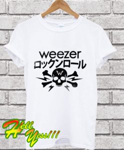 Weezer Skull And Crossbones T Shirt