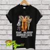 Eat Sleep Warrior Cats Repeat Funny Cat Lover T Shirt