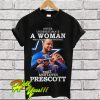 Never Underestimate a woman who understands football fight and loves prescott T Shirt