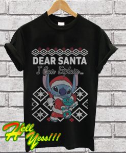 Stitch dear Santa I can explain T Shirt