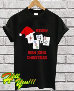 Merry mah jong Christmas Chinese jewish game T Shirt