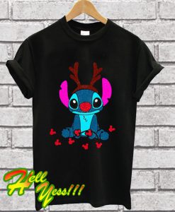 Reindeer Stitch Merry Christmas T Shirt