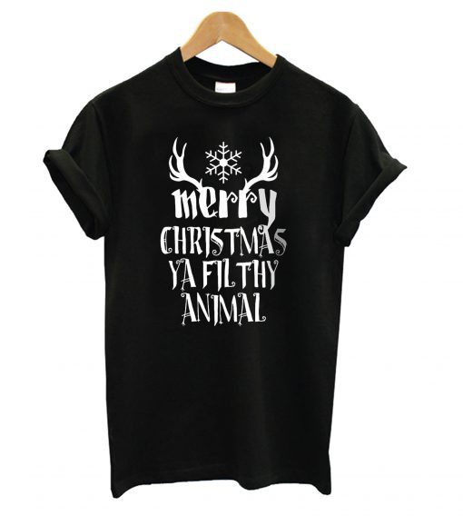 Merry Christmas Ya Filthy Animal Christmas Young T Shirt