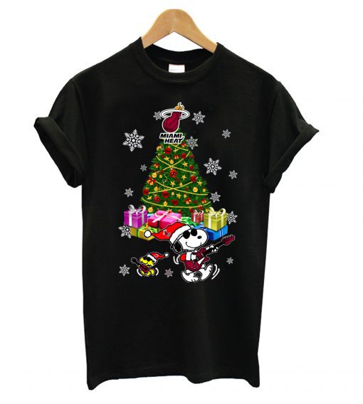 Miami Heat Ugly Merry Christmas Snoopy T Shirt