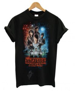 Millie Bobby Brown Stranger Things Autographed Group Shot Graphic T Shirt