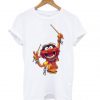 Muppet White 70S 80s 90s Retro Tee drummer T Shirt