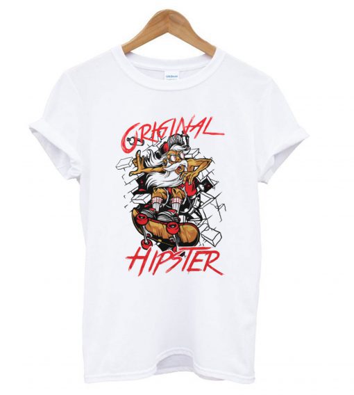 Original Hipster Skateboard T Shirt