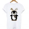 Penguin and Antler Christmas Holiday T Shirt